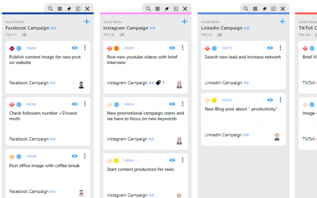 kanban board per le agenzie di marketing